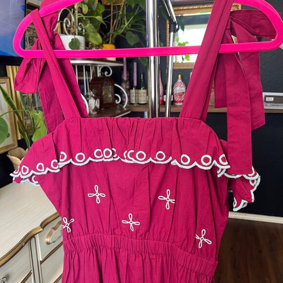 NWT Roller Rabbit Peonia Embroidered Eleanor Dress - Picture 2 of 13